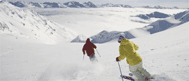 skiing